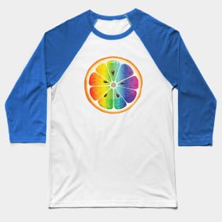 Rainbow Orange Baseball T-Shirt